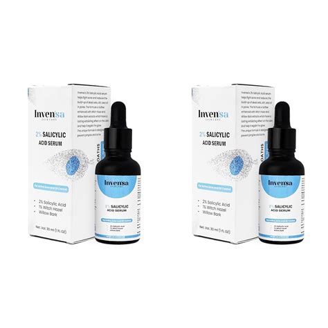 Invensa 2% Salicylic Acid Face Serum, Anti Acne Marks, Blackheads And ...