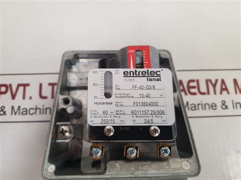 Entrelec Fanal Ff-40-g3/8 Pressure Switch F013604000 Ac 250V – Aeliya ...
