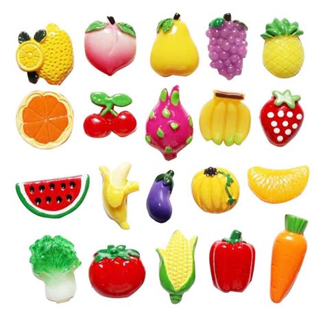 Buy DRAGON SONIC Creative Fridge Magnet Stickers Vegetables Fruits ...