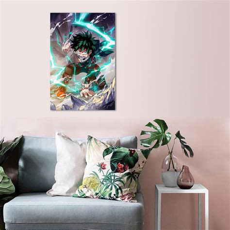 Buy LHTL My Hero Academia Posters,Anime Poster,Deku Canvas Wall Art For ...