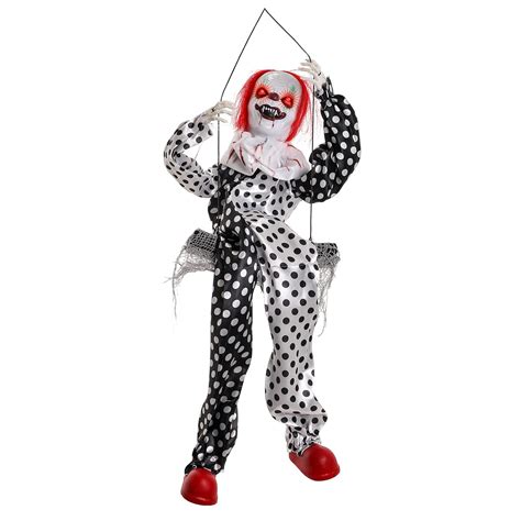 Halloween Haunters Animated 3 Foot Hanging Leg Kicking Swinging Circus ...