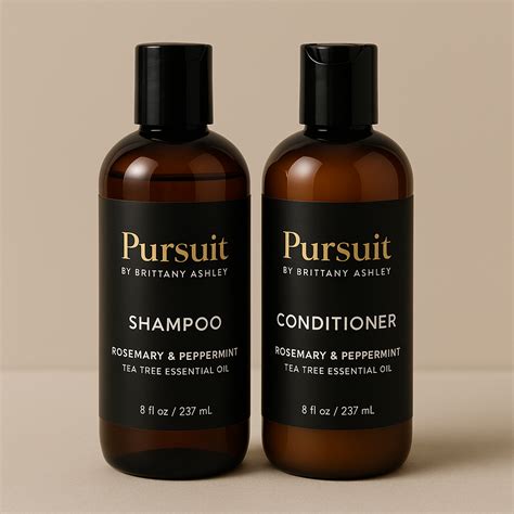 Rosemary Peppermint & Tea Tree Shampoo and Conditioner Bundle – Pursuit By Brittany Ashley