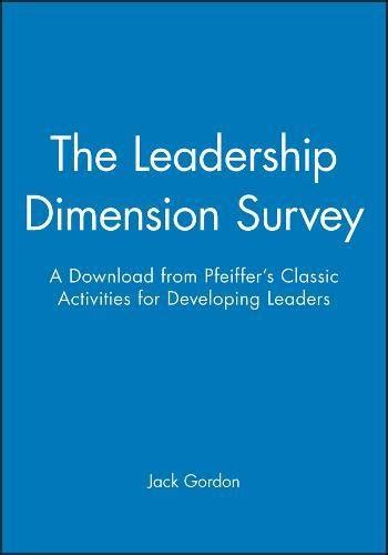Buy The Leadership Dimension Survey: A Download from Pfeiffer's Classic ...