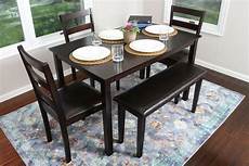 essgarnitur mit bank 5pc espresso dining table set dinette chairs bench kitchen essgarnitur mit bank 5pc espresso dining table set dinette chairs bench kitchen