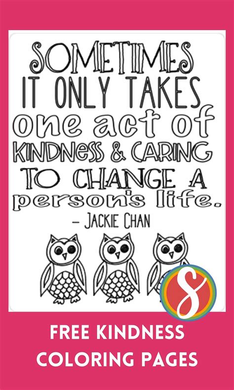 25 Free Kindness Quote Coloring Pages — Stevie Doodles Free Printable ...