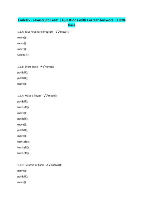 Image result for CodeHS JavaScript Code for Printing Out a Quiz