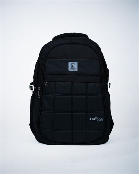 Apex Black Backpack – Cresco Bags