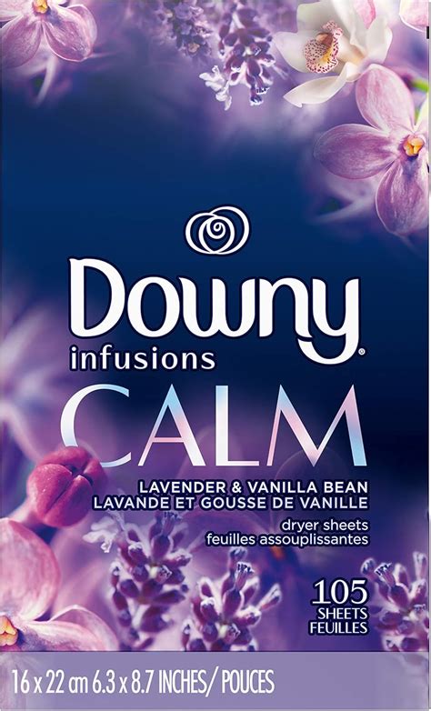 Buy Downy Infusions Dryer Sheets Laundry Fabric Softener, Calm ...
