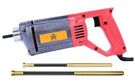 JPT 1250W Heavy Duty Concrete Needle Vibrator, 13000 VPM (with 1 m and ...
