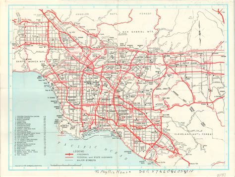 Map Of California Los Angeles Area