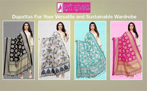 Buy Riti Riwaz Women's Cotton Dupatta (KDUP1021_Black_Free) at Amazon.in