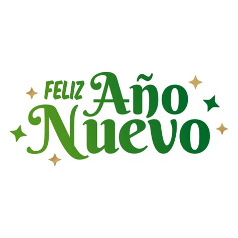 Feliz ano nuevo lettering message - Transparent PNG & SVG vector file