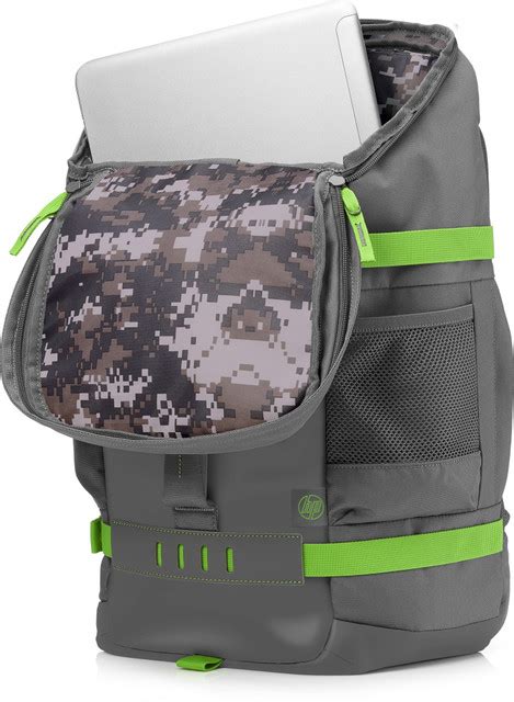 HP 15.6odyssey grey green back pack 15.6 L Laptop Backpack Grey-Green ...