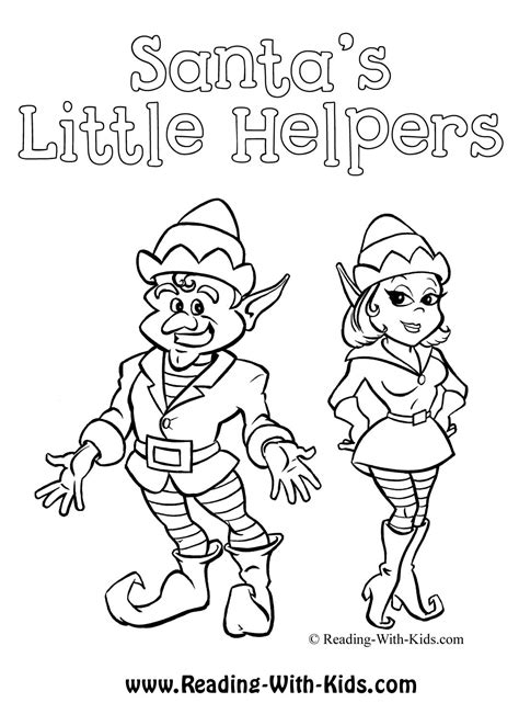 Female Elf Coloring Pages at GetColorings.com | Free printable colorings pages to print and color
