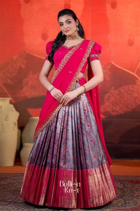 Pattu Lehenga Designs - Traditional Pattu Elegance | Unique Styles