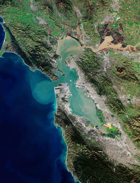 Satellite Captures Incredible Detailed View of San Francisco Bay From Space