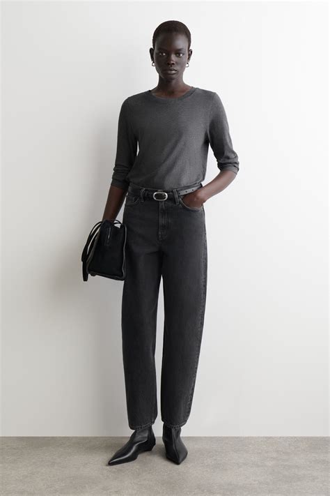 24/7 LONG-SLEEVED T-SHIRT - GRAY MÉLANGE | COS US