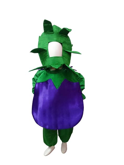 Rent & Buy Brinjal Vegetable Kids Fancy Dress Costume Online in India ...