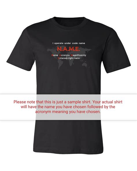 Spy T-Shirt for Gabriel | Meaning of Name | Cool Spy Name Acronym Tee | Gifts for Gabriel - Name ...