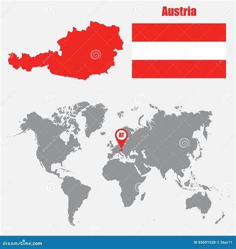 World Map Austria