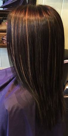 Thin Highlights For Brown Hair by Brown Hair With Thin Highlights Throughout Thin Highlights For Brown Hair