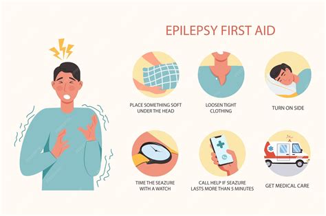 Premium Vector | Epilepsy first aid medical examination concept with ...