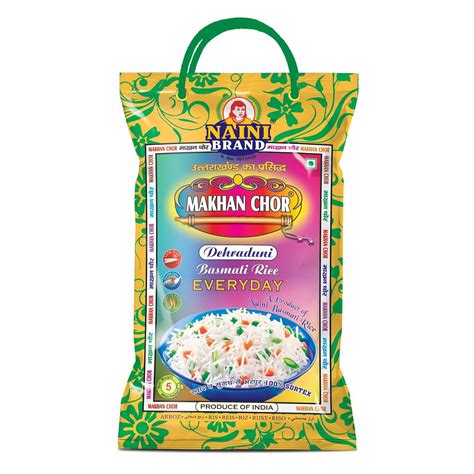 Naini Brand Makhan Chor Dehraduni Basmati Rice Everyday 10kg | Long ...
