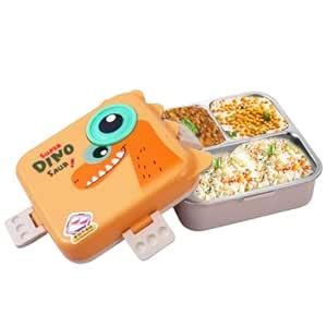 Buy ATTRO Carnival Super Dino Lunch Box 2 Layer Stainless Steel Lunch ...