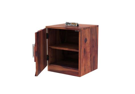 Buy Trace Bed Side Table ( Teak Finish ) Online in India | UrbanWood