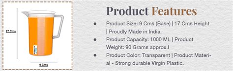 Buy TAG3 ® Polycarbonate Unbreakable Measure Jar for Kitchen Cooking ...