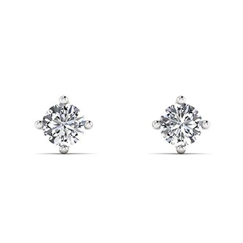 Buy ORRA 18k (750) Rose Gold and Diamond Stud Earrings at Amazon.in