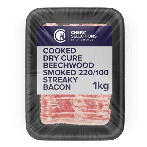 Chefs' Selections Cooked Dry Cure Beechwood Smoked 220/100 Streaky ...