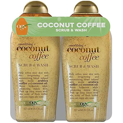 Buy ogx body scrub coconut coffee 19.5 ounce (577ml) (2 pack) Online at ...