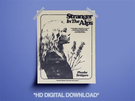 Phoebe Bridgers 'stranger in the Alps' Album Poster - Etsy Australia