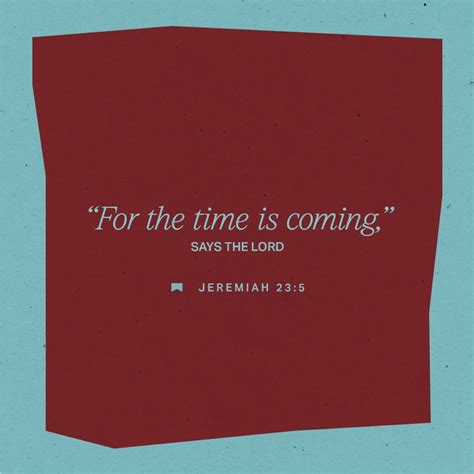 Jeremiah 23:5-6 “Behold, days are coming” —it is a declaration of ...