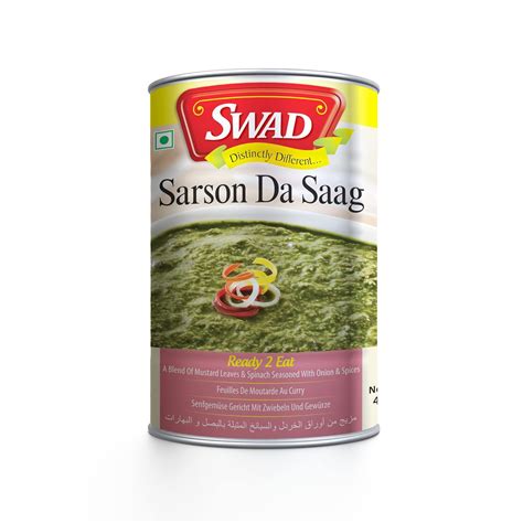 Swad Delicious Sarson Da Saag/Ready to Eat Instant Mix Vegetarian ...