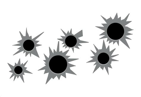Gunshot Impact Vector Art, Icons, and Graphics for Free Download