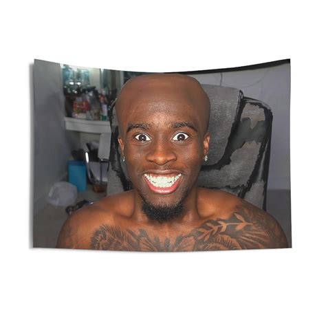 Kai Cenat Bald Twitch Streamer Wall Flag Tapestry - Etsy