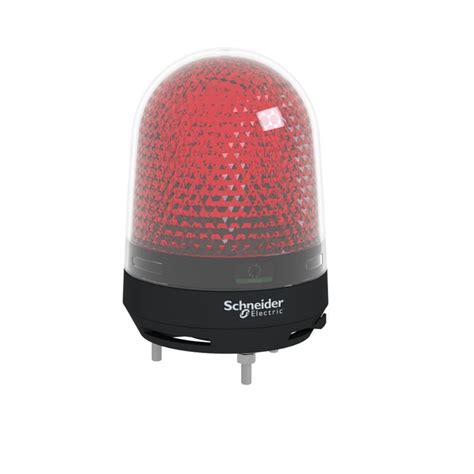 XVR3M04S Baliza Iluminada AC 100~230V, Rojo, Beacon-Buzzer Schneider