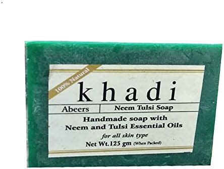 Khadi Abeers Pure Essence Neem Tulsi Soap with Essential Oils, 125 g ...