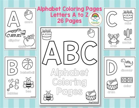 Alphabet Book Coloring Pages 的图像结果