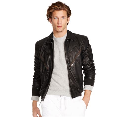 polo ralph lauren leather jacket