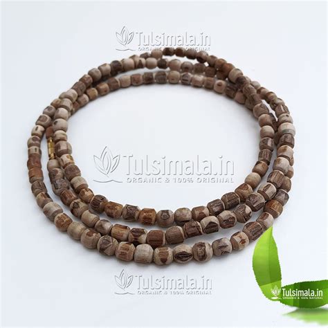 3 Round Tulsi Kanthi Mala 10mm Beads Size 51 Inches Length - Tulsi Mala