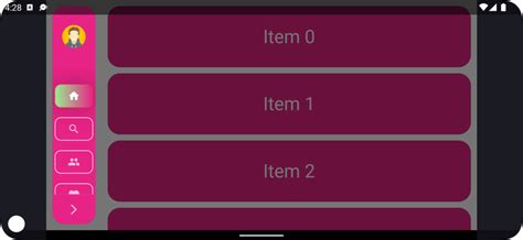 Flutter Menu 的图像结果