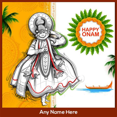 Write Name On Onam Pookalam 2023 Wishes With Images