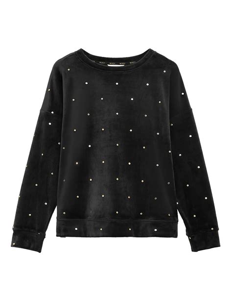 Buy Flexifit™ Velour Foil Spot Lounge Top at Marks & Spencer