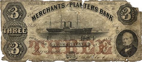 3 Dollars (Merchants and Planters Bank - Georgia) - United States – Numista