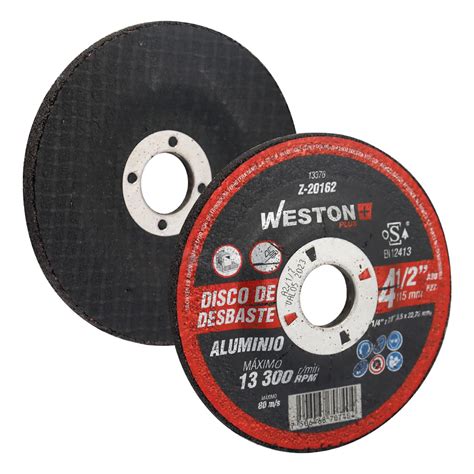 Z-20164 - DISCO D/DESBASTE P/ALUMINIO 7" x 1/4"(6.35) x 7/8" F27 (Emp ...