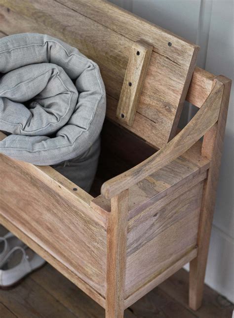Wazir Storage Bench - Mango Wood Versatile Storage Bench India ...