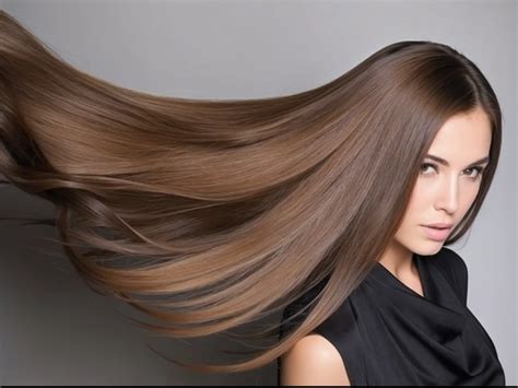 A woman with long brown hair is posing for a picture - SeaArt AI